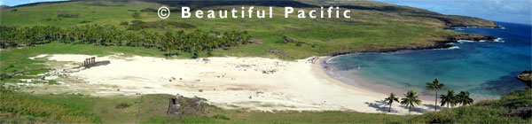picture of beach on easter island