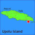 map showing location of seabreeze resort samoa
