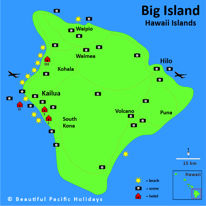 Big Island Hawaii Printable Map